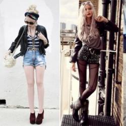 Libertate de convențiile modei: haine în stil grunge Rochie grunge