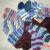 Gestreifte Socken mit Bumerang-Absatz gestrickt Gestrickte Kindersocken mit Strickstreifen