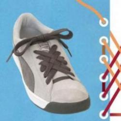 Kako brzo vezati vezice na tenisicama i drugim cipelama: dijagram